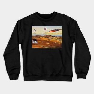 Marte - naranja geométrico Crewneck Sweatshirt